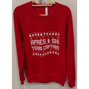 Apres Ski Team Captain - Swing Juice Sweatshirt - Men's Size Large - Red